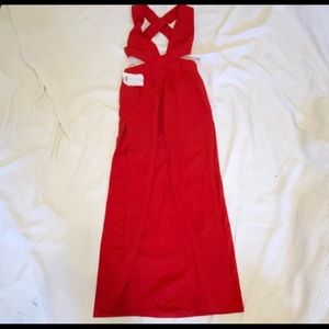 Fame + Partners cutout gown